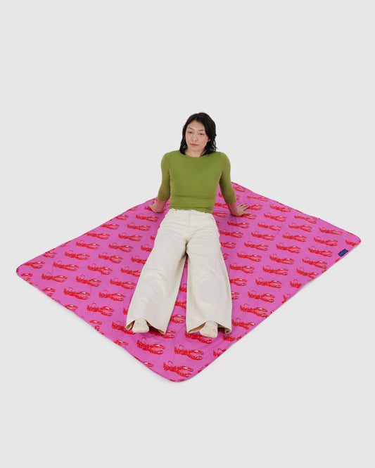 BAGGU Piknik-teppe og Handlenett Bundle - Hummer