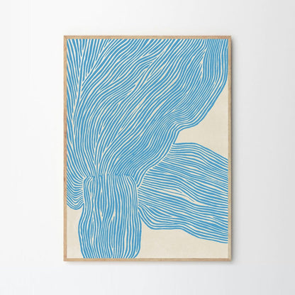 Rebecca Hein - The Line - Blue 30 x 40 cm