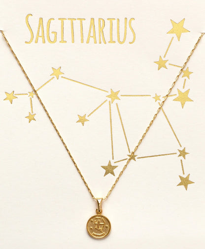 Tiny Zodiac Medallion - Sagittarius