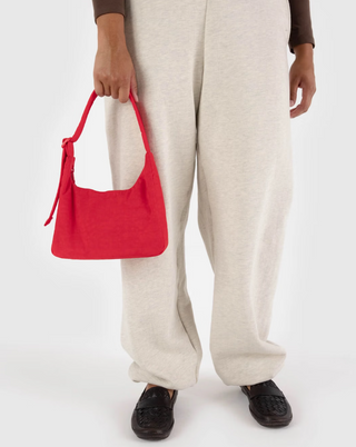 BAGGU Mini Nylon Shoulder Bag - Candy Apple Red