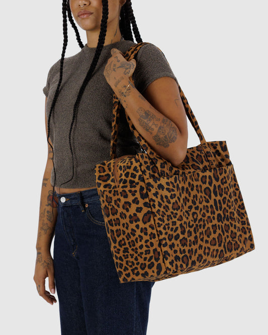 BAGGU Small Cloud Carry-On Bag - Leopard