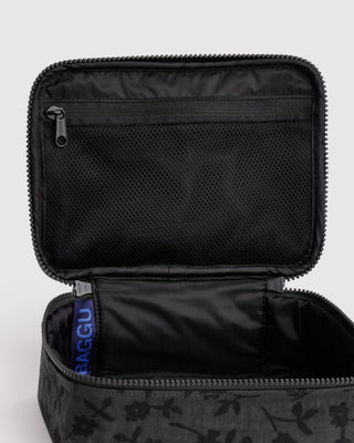 BAGGU Small Cosmetic Case - Charcoal Ditsy Floral