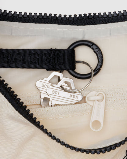 BAGGU Small Crescent Bag - Embroidered Shells
