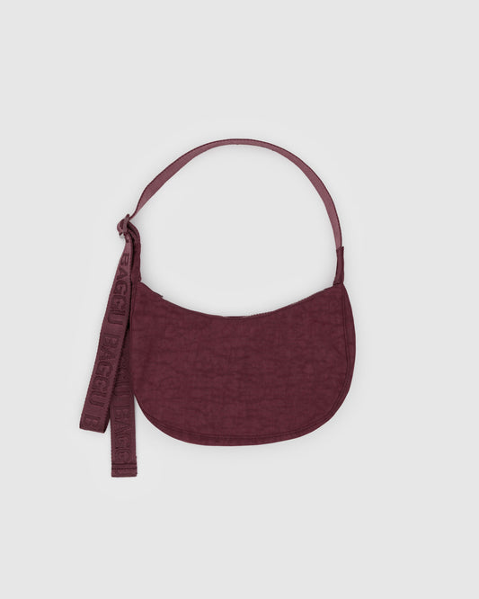 BAGGU Small Crescent Bag - Mahogany