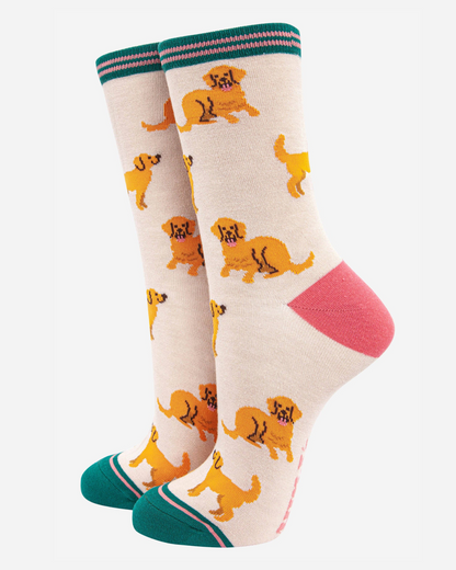 Bambussokker Golden Retriever Str. 36-40