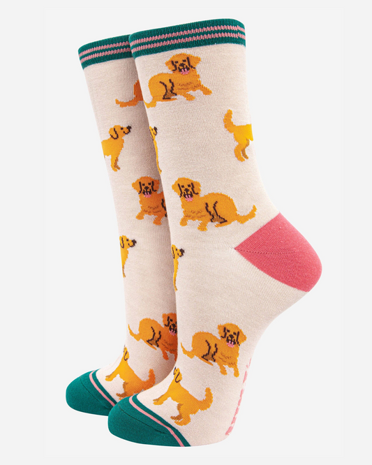 Bambussokker Golden Retriever Str. 36-40