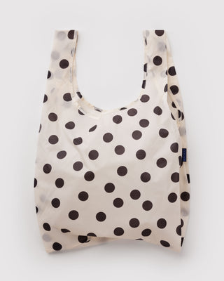Standard BAGGU Handlenett - Cream and Black Polka Dot