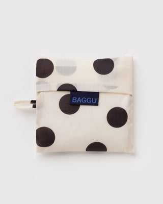 Standard BAGGU Handlenett - Cream and Black Polka Dot