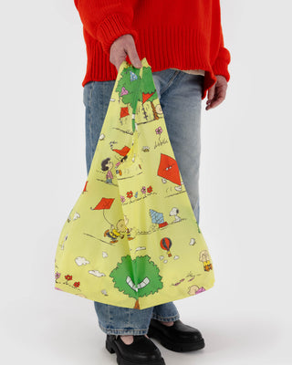 BAGGU Piknik-teppe og Handlenett Bundle - Peanuts