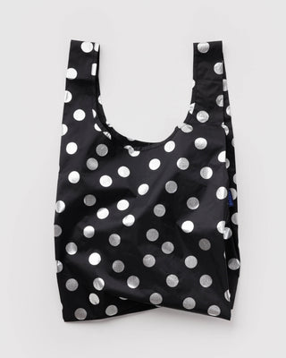 Standard BAGGU Handlenett - Silver Metallic Polka Dot