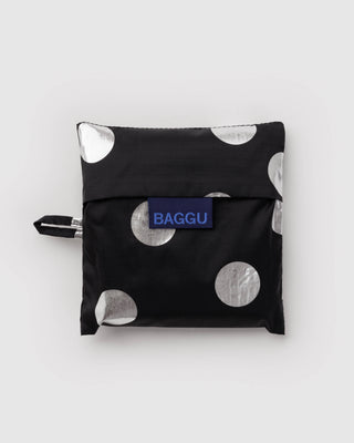 Standard BAGGU Handlenett - Silver Metallic Polka Dot