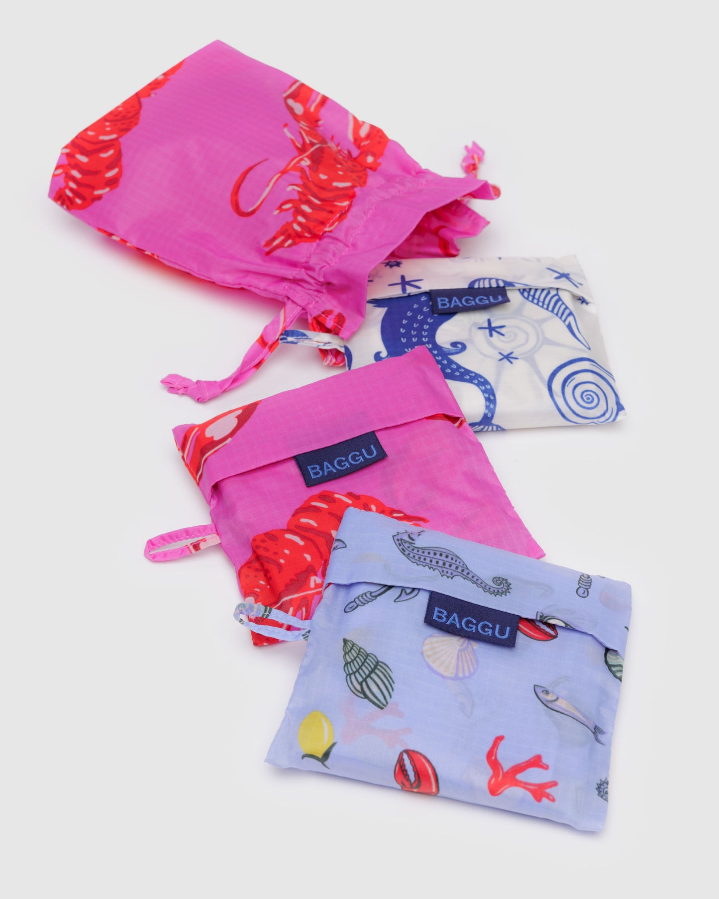 Standard BAGGU - Sea Creatures - Sett med 3 stk
