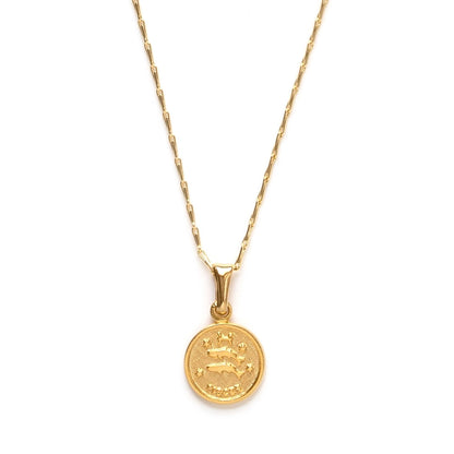 Tiny Zodiac Medallion - Pisces