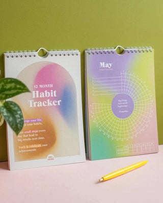 Daily Habit Tracker - 12 Month Goal Planner