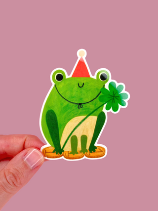 LUCKY FROG Klistremerke