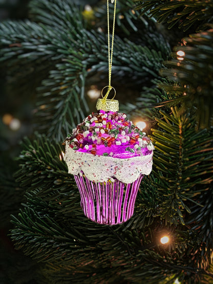 Julepynt i glass - Muffins