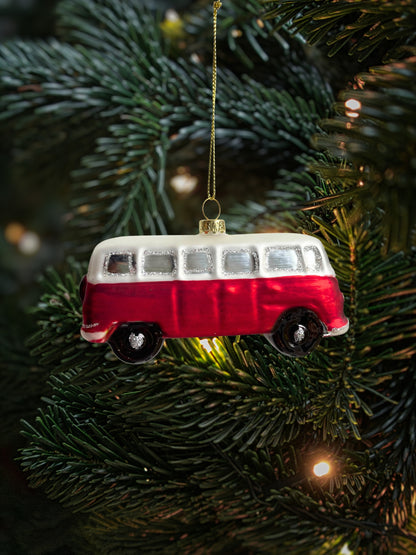 Julepynt i glass - Buss