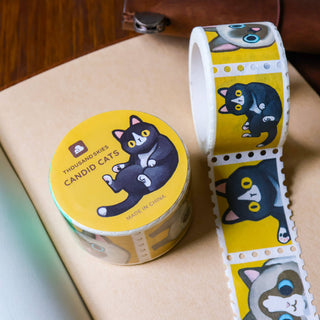 Washi Tape - Frimerke-type - Candid Cats