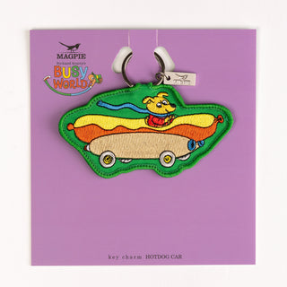 Busy Town - HOTDOG CAR Key Charm