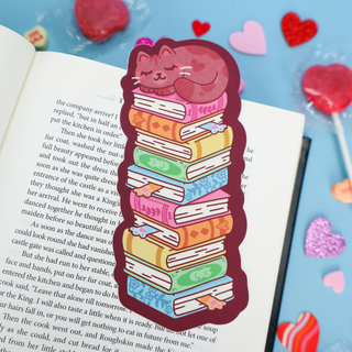 Bookstack Kitty - Bokmerke