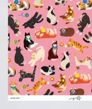 CATS gavepapir - 3 store ark