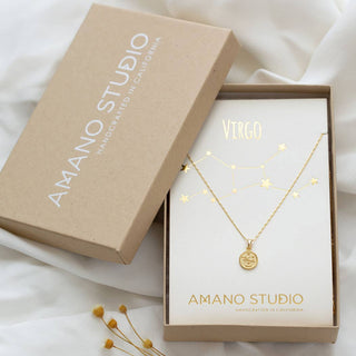 Amano Studio - Gemstone Orbit Halssmykke - Rosekvarts - COLORPOP