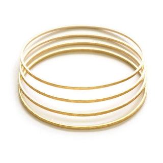 Amano Studio - Gold Hammered Bangle Set - COLORPOP