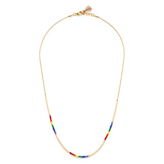 Amano Studio - Miyuki perlekjede - Rainbow - COLORPOP