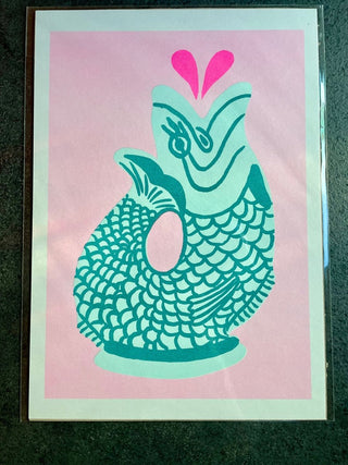 Amy Hastings - Glug Jug A4 Risograph Print - COLORPOP