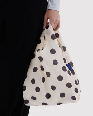 BAGGU - Baby BAGGU Handlenett - Cream and Black Polka Dot - COLORPOP