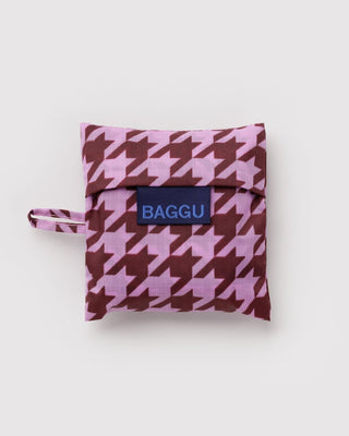 BAGGU - Baby BAGGU Handlenett - Pink Houndstooth - COLORPOP