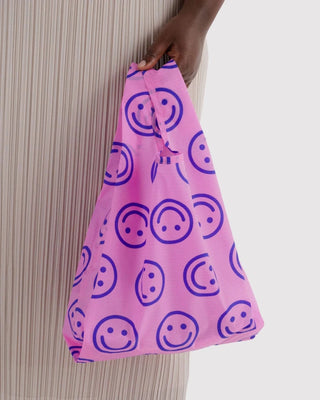 BAGGU - Baby BAGGU Handlenett - Pop Pink Happy - COLORPOP
