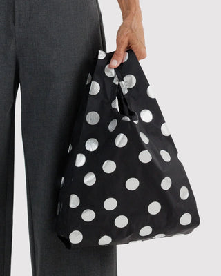 BAGGU - Baby BAGGU Handlenett - Silver Metallic Polka Dot - COLORPOP