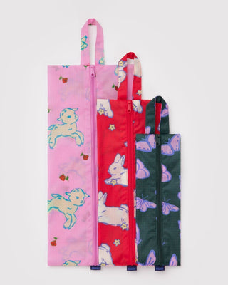 BAGGU - BAGGU 3D Zip Set - Spring Animals - COLORPOP