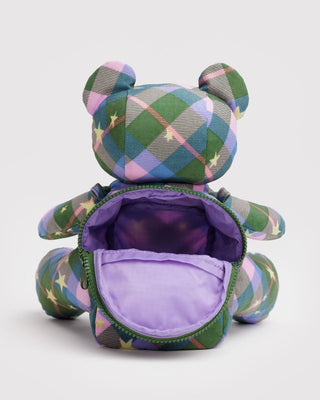 BAGGU - BAGGU Bear Bag - Green Star Plaid - COLORPOP