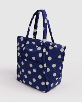 BAGGU - BAGGU Cloud Bag - Navy and Cream Polka Dot - COLORPOP