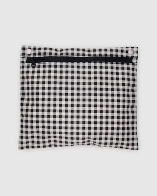 BAGGU - BAGGU Cloud Carry - On Bag - Black & White Gingham - COLORPOP