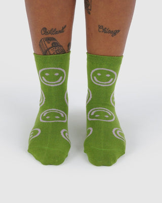 BAGGU - BAGGU Crew Sock - Pear Happy - COLORPOP