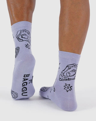 BAGGU - BAGGU Crew Sock - Shells Light Blue - COLORPOP