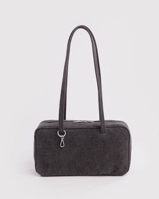 BAGGU - BAGGU Denim Bowler Bag - Washed Black Denim - COLORPOP