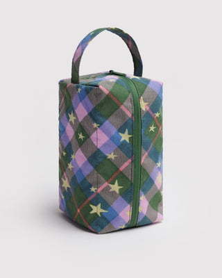 BAGGU - BAGGU Dopp Kit - Green Star Plaid - COLORPOP