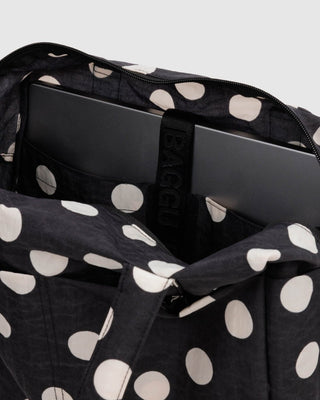 BAGGU - BAGGU Everyday Cloud Bag - Black and Cream Polka Dot - COLORPOP
