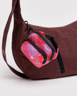 BAGGU - BAGGU Fanny Pack Charm - Pink Star Plaid - COLORPOP