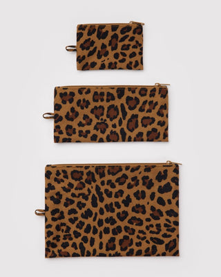 BAGGU - BAGGU Flat Pouch Set - Leopard - COLORPOP