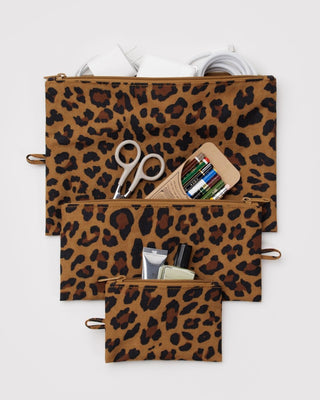BAGGU - BAGGU Flat Pouch Set - Leopard - COLORPOP
