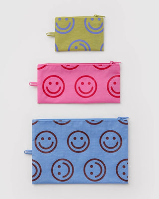 BAGGU - BAGGU Flat Pouch Set - Pop Happy Mix - COLORPOP