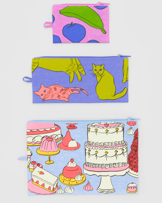 BAGGU - BAGGU Flat Pouch Set - Still Life - COLORPOP