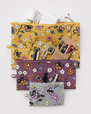 BAGGU - BAGGU Flat Pouch Set - Wildwood Mix - COLORPOP