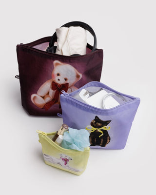 BAGGU - BAGGU Go Pouch Set - Fancy Animals - COLORPOP
