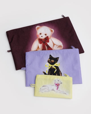 BAGGU - BAGGU Go Pouch Set - Fancy Animals - COLORPOP